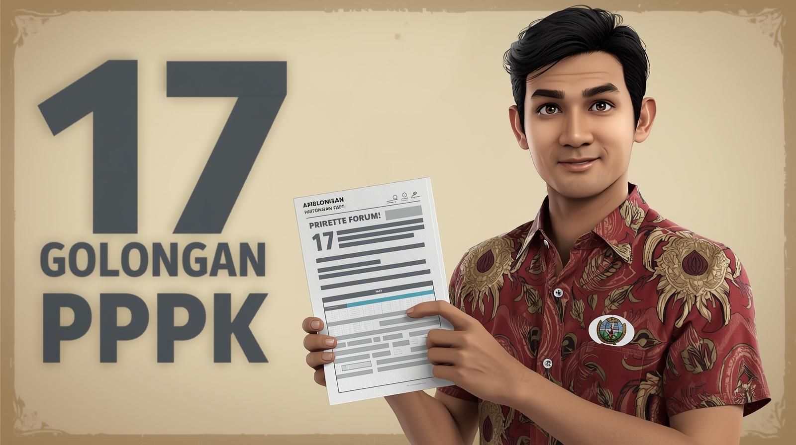 Daftar Lengkap 17 Golongan PPPK 2026 dan Cara Naik Pangkatnya